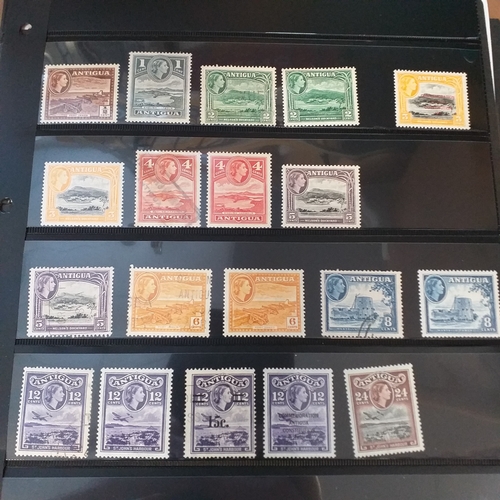 156 - Antigua (Barbuda) small collection from early to 2004 approx, mint and used, on 15+ stock cards / al... 