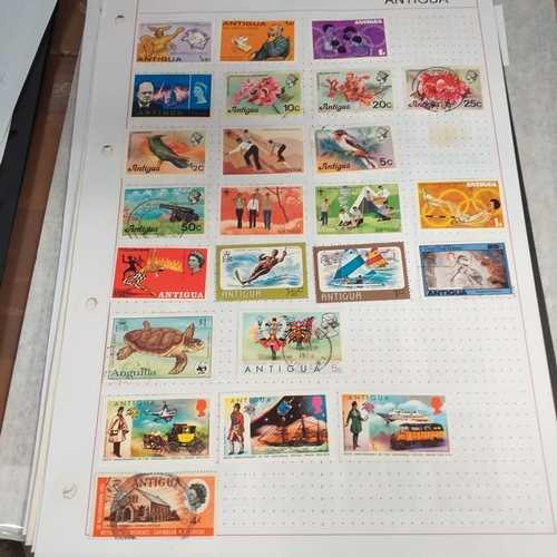 156 - Antigua (Barbuda) small collection from early to 2004 approx, mint and used, on 15+ stock cards / al... 