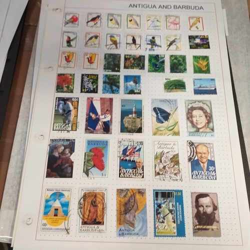 156 - Antigua (Barbuda) small collection from early to 2004 approx, mint and used, on 15+ stock cards / al... 