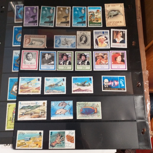 159 - Ascension Island mint used collection on 14+ stock cards / album pages, bulk of collection is QE2 in... 
