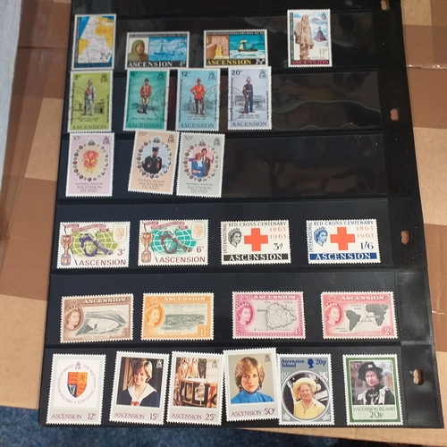 159 - Ascension Island mint used collection on 14+ stock cards / album pages, bulk of collection is QE2 in... 