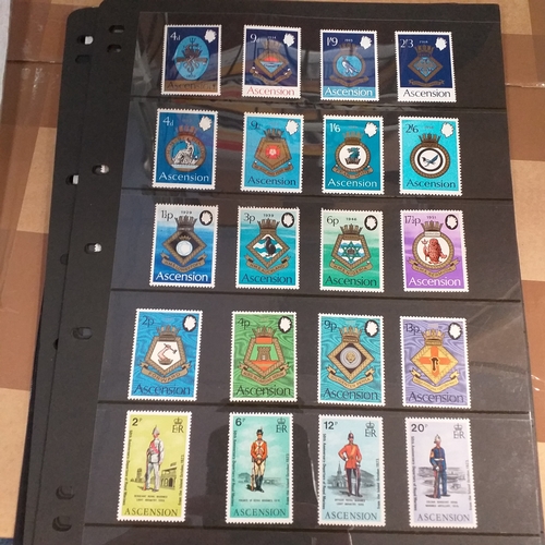 159 - Ascension Island mint used collection on 14+ stock cards / album pages, bulk of collection is QE2 in... 