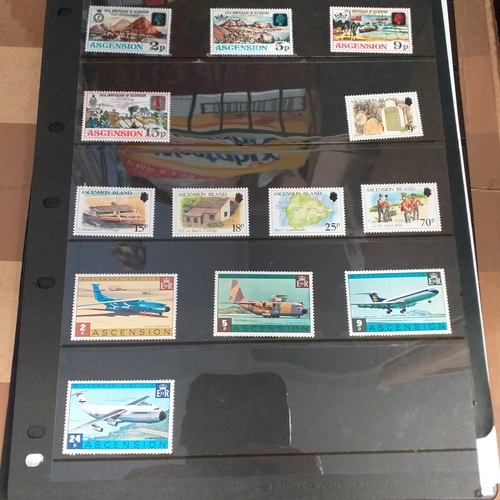 159 - Ascension Island mint used collection on 14+ stock cards / album pages, bulk of collection is QE2 in... 