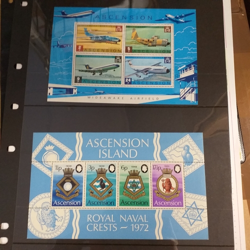 159 - Ascension Island mint used collection on 14+ stock cards / album pages, bulk of collection is QE2 in... 