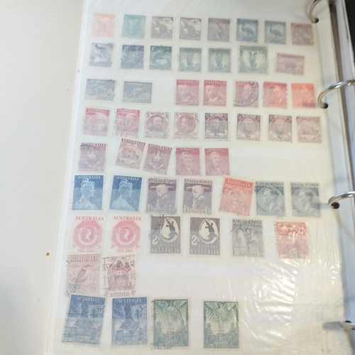 162 - Australia collection on Hagners stock cards and album pages housed in a 4 ring binder, includes page... 