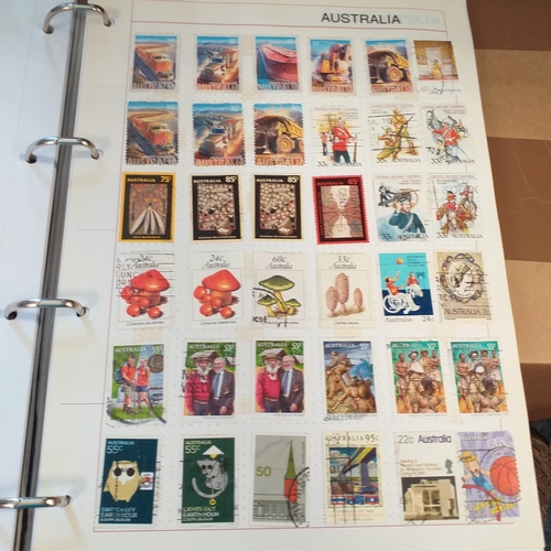 162 - Australia collection on Hagners stock cards and album pages housed in a 4 ring binder, includes page... 