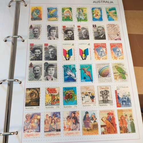 162 - Australia collection on Hagners stock cards and album pages housed in a 4 ring binder, includes page... 