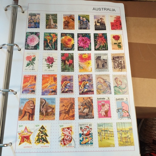 162 - Australia collection on Hagners stock cards and album pages housed in a 4 ring binder, includes page... 