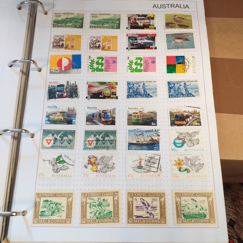 162 - Australia collection on Hagners stock cards and album pages housed in a 4 ring binder, includes page... 
