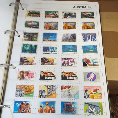 162 - Australia collection on Hagners stock cards and album pages housed in a 4 ring binder, includes page... 