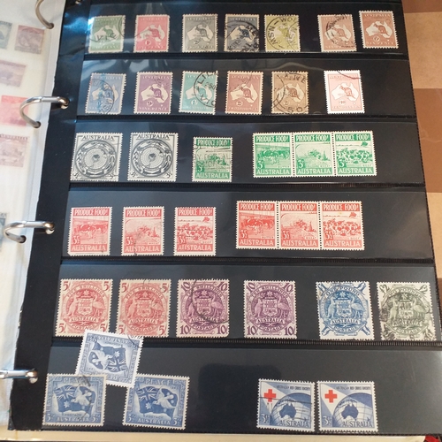 162 - Australia collection on Hagners stock cards and album pages housed in a 4 ring binder, includes page... 