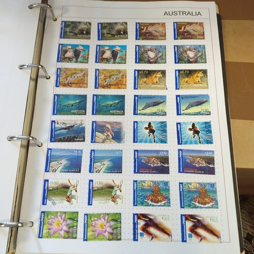 162 - Australia collection on Hagners stock cards and album pages housed in a 4 ring binder, includes page... 