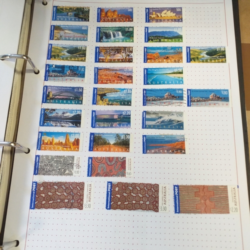 162 - Australia collection on Hagners stock cards and album pages housed in a 4 ring binder, includes page... 