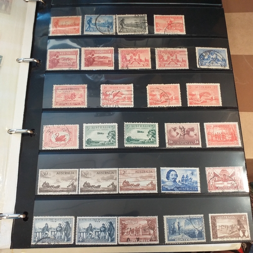 162 - Australia collection on Hagners stock cards and album pages housed in a 4 ring binder, includes page... 