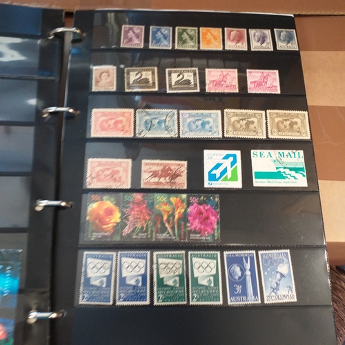 162 - Australia collection on Hagners stock cards and album pages housed in a 4 ring binder, includes page... 