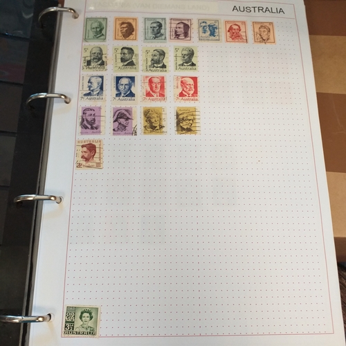 162 - Australia collection on Hagners stock cards and album pages housed in a 4 ring binder, includes page... 