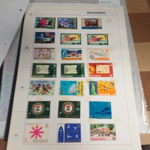 165 - Bahamas small collection mint and used on 15+ Hagners / album pages, early to 2004 approx.