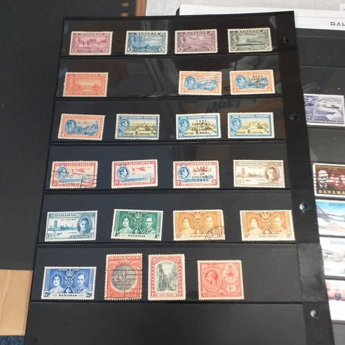 165 - Bahamas small collection mint and used on 15+ Hagners / album pages, early to 2004 approx.