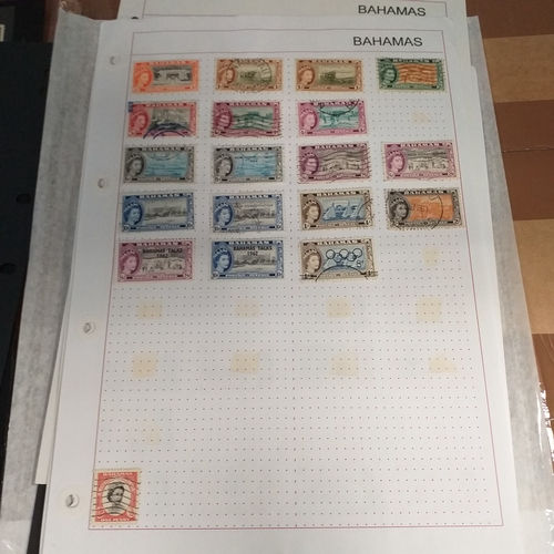165 - Bahamas small collection mint and used on 15+ Hagners / album pages, early to 2004 approx.