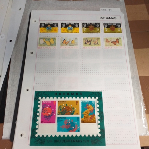 165 - Bahamas small collection mint and used on 15+ Hagners / album pages, early to 2004 approx.