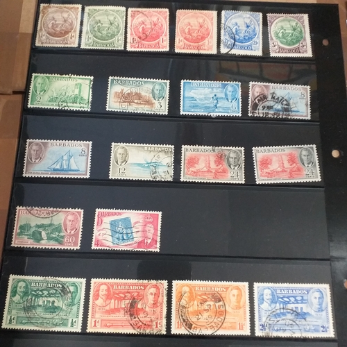 166 - Barbados collection on 25 album pages (3 Hagners) mint used collection from early to 2008 approx, st... 