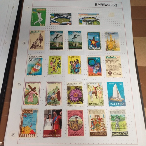 166 - Barbados collection on 25 album pages (3 Hagners) mint used collection from early to 2008 approx, st... 