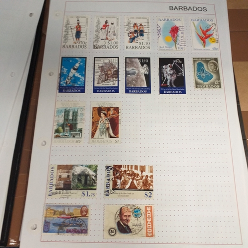 166 - Barbados collection on 25 album pages (3 Hagners) mint used collection from early to 2008 approx, st... 
