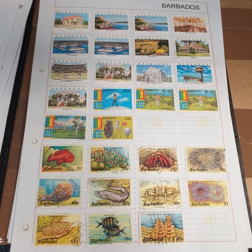 166 - Barbados collection on 25 album pages (3 Hagners) mint used collection from early to 2008 approx, st... 