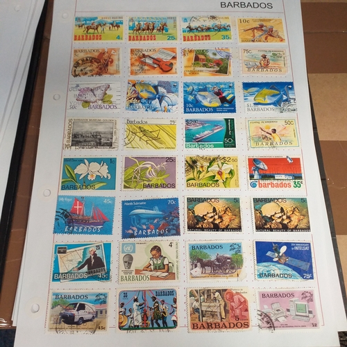 166 - Barbados collection on 25 album pages (3 Hagners) mint used collection from early to 2008 approx, st... 