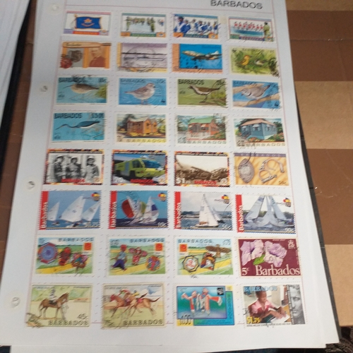 166 - Barbados collection on 25 album pages (3 Hagners) mint used collection from early to 2008 approx, st... 