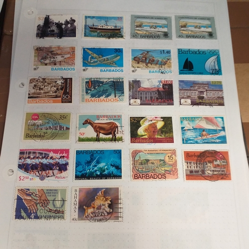 166 - Barbados collection on 25 album pages (3 Hagners) mint used collection from early to 2008 approx, st... 