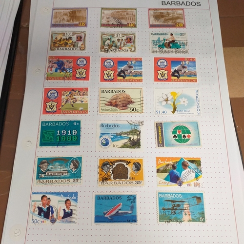 166 - Barbados collection on 25 album pages (3 Hagners) mint used collection from early to 2008 approx, st... 