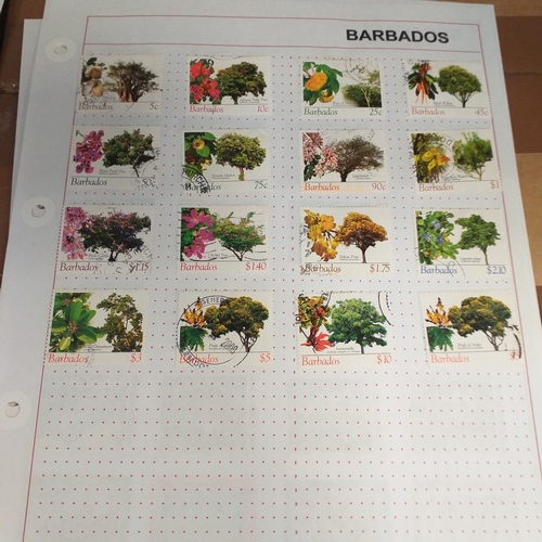 166 - Barbados collection on 25 album pages (3 Hagners) mint used collection from early to 2008 approx, st... 