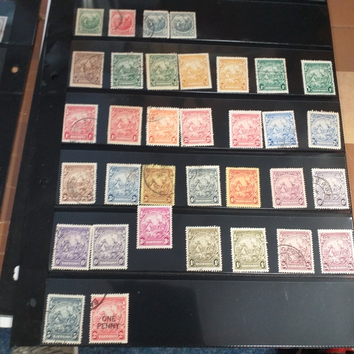 166 - Barbados collection on 25 album pages (3 Hagners) mint used collection from early to 2008 approx, st... 