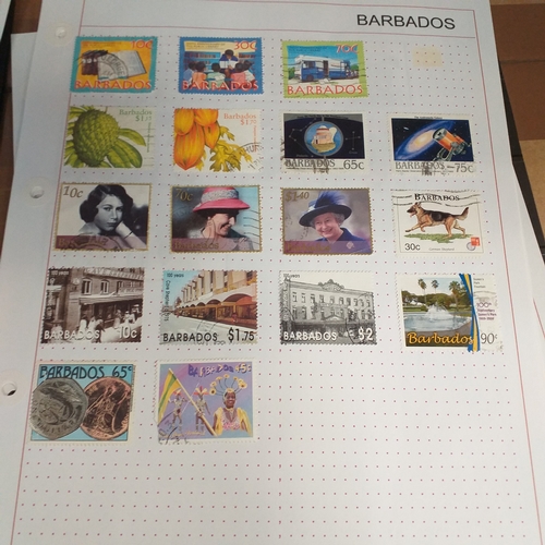 166 - Barbados collection on 25 album pages (3 Hagners) mint used collection from early to 2008 approx, st... 