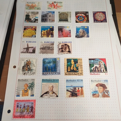 166 - Barbados collection on 25 album pages (3 Hagners) mint used collection from early to 2008 approx, st... 