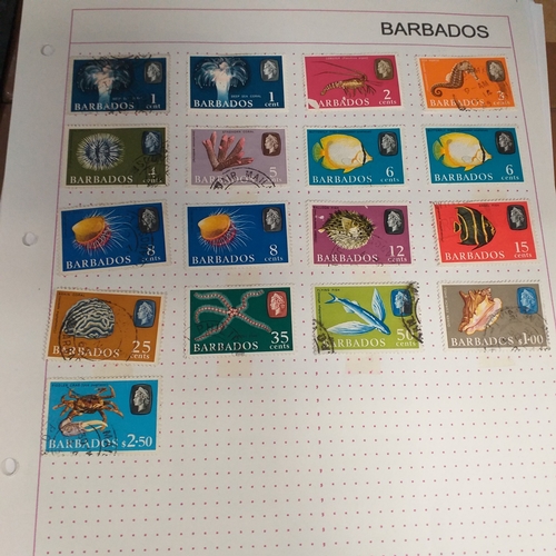 166 - Barbados collection on 25 album pages (3 Hagners) mint used collection from early to 2008 approx, st... 