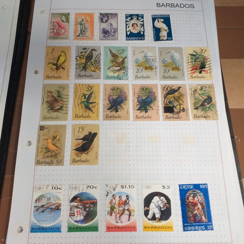 166 - Barbados collection on 25 album pages (3 Hagners) mint used collection from early to 2008 approx, st... 