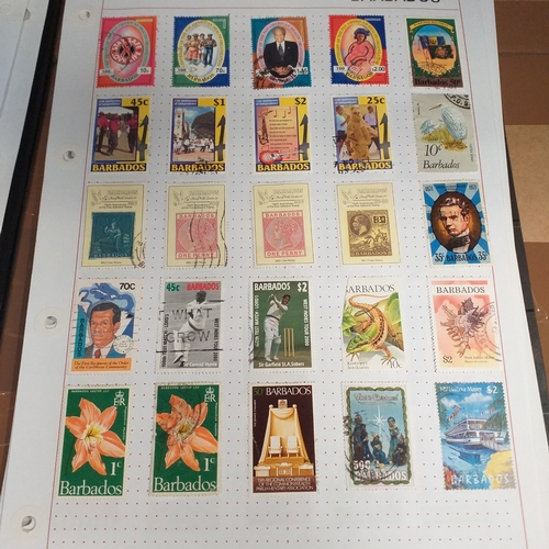 166 - Barbados collection on 25 album pages (3 Hagners) mint used collection from early to 2008 approx, st... 