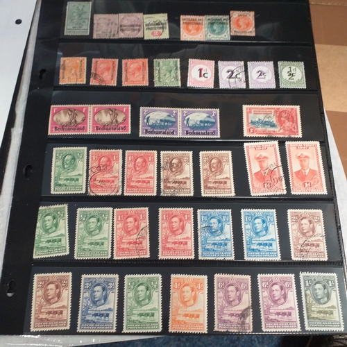 167 - Basutoland and Bechuanaland small collection mint and used on 3 Hagners and 2 album pages.