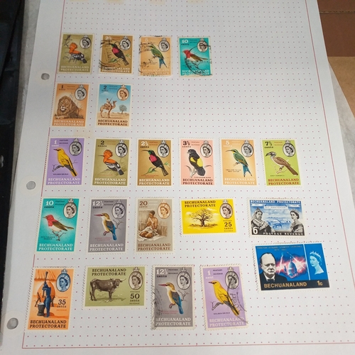 167 - Basutoland and Bechuanaland small collection mint and used on 3 Hagners and 2 album pages.