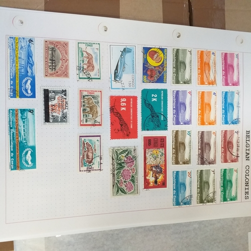 169 - Belgium colonies (Congo / Ruanda) mint and used on 14 album pages, will repay.