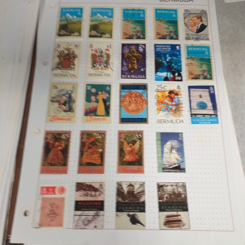 171 - Bermuda small collection on 15+ album pages / stock cards, mint and used, QV values to 1/-, KGVI val... 