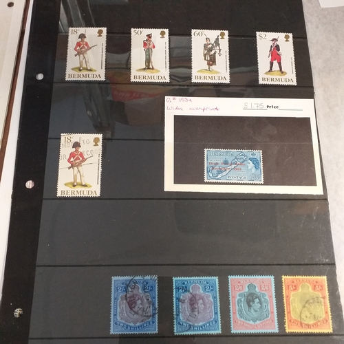 171 - Bermuda small collection on 15+ album pages / stock cards, mint and used, QV values to 1/-, KGVI val... 