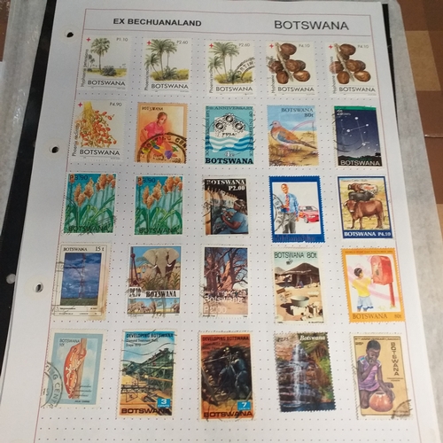 172 - Botswana small collection on 9 album pages, mint and used, includes 1966 SG206/19 mint set, with lat... 