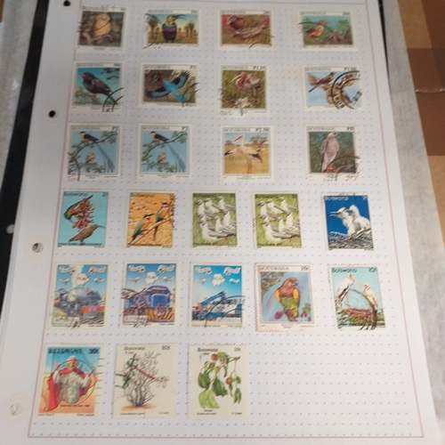 172 - Botswana small collection on 9 album pages, mint and used, includes 1966 SG206/19 mint set, with lat... 