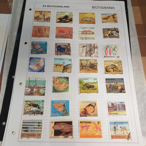 172 - Botswana small collection on 9 album pages, mint and used, includes 1966 SG206/19 mint set, with lat... 