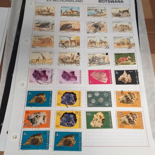 172 - Botswana small collection on 9 album pages, mint and used, includes 1966 SG206/19 mint set, with lat... 