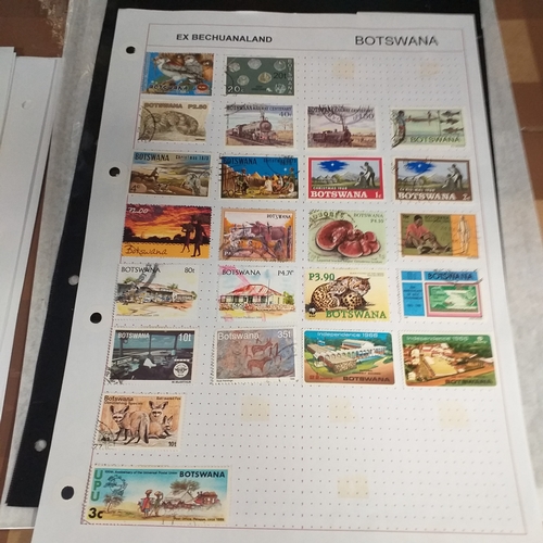 172 - Botswana small collection on 9 album pages, mint and used, includes 1966 SG206/19 mint set, with lat... 