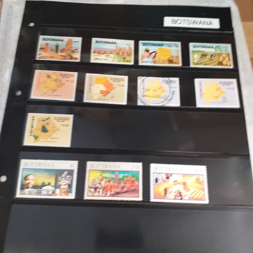 172 - Botswana small collection on 9 album pages, mint and used, includes 1966 SG206/19 mint set, with lat... 